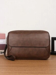 HOVI'S Borsa vintage minimalista, borsa casual da lavoro, borsa a tracolla multifunzionale di grande capacità, pochette, borsa per cellulare, borsa organizer per pendolari, borsa da viaggio, borsa a tracolla vintage, regali di San Valentino, borsellino, borsa da viaggio, accessori per le vacanze, borsa marrone