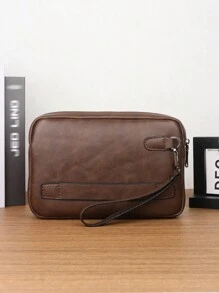 HOVI'S Borsa vintage minimalista, borsa casual da lavoro, borsa a tracolla multifunzionale di grande capacità, pochette, borsa per cellulare, borsa organizer per pendolari, borsa da viaggio, borsa a tracolla vintage, regali di San Valentino, borsellino, borsa da viaggio, accessori per le vacanze, borsa marrone