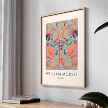 William Morris Framed Print CXXVI  Ready To Hang  - Solid Wood Framed - Made In USA - WM25 - View 2