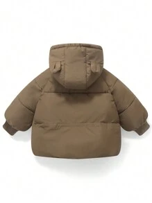 Áo khoác ngoài mùa đông dày dặn cho bé trai ấm áp - Màu Khaki - Xem 2