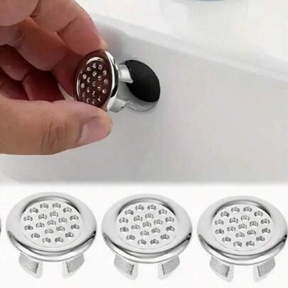 6 chiếc nắp đậy lỗ thoát nước bồn rửa mặt bằng nhựa, nắp đậy lỗ thoát nước bồn tắm, nút bịt vòng tròn, phụ kiện phòng tắm, đồ dùng nhà bếp, dụng cụ nhà bếp