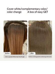Crema de tinte CAYIROM grande con doble empaque para acondicionar el cabello sin amoniaco para cabello blanco, cobertura gris de cera de color de cabello, colores de superior en verano con conjunto de herramientas de teñido, crema de tinte de esencia de planta, productos para el cabello adecuados para TODOS los tipos de cabello en salón de belleza y DIY hogar especial - Multicolor - Ver 4
