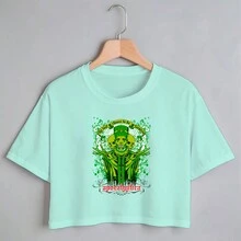 Women T-Shirts - 薄荷綠 - 查看 1