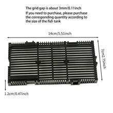Aquarium Bottom Grid With Oxygen Filtration System,Fish Tank Bottom Filter Plate With Air Stones,Pvc Sand Gravel Filter Board - Black - View 2