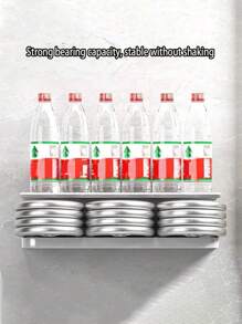 Soporte para secador de pelo y rizador, sin necesidad de perforar, perchero para herramientas de peinado, organizador de secador de baño, material de aluminio espacial, 1 pieza de accesorios de baño - Blanco - Ver 7