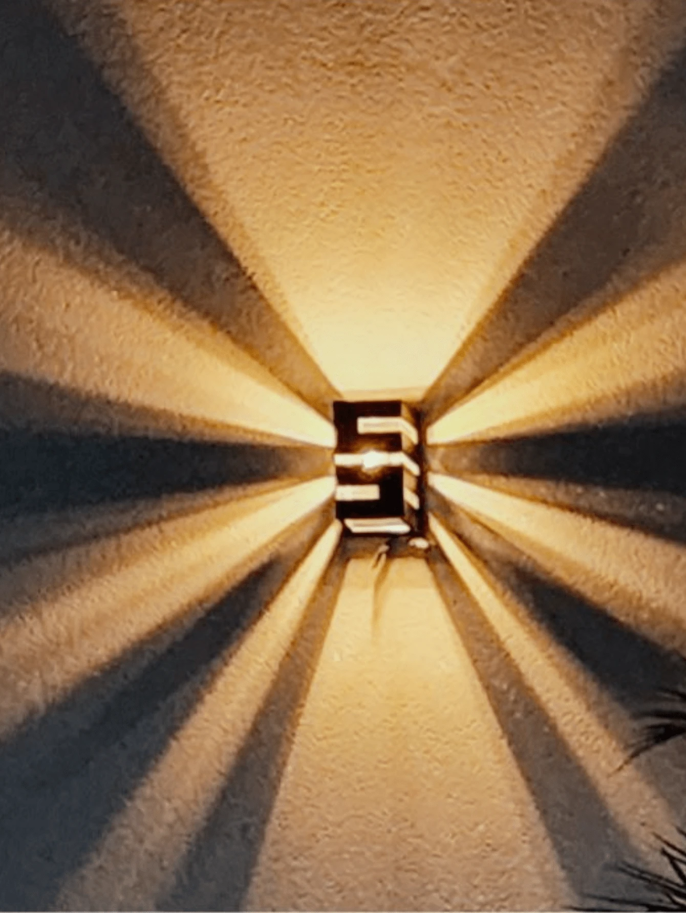 Kit 7 Black Indoor Outdoor Wall Light + 7 7w Led Bulbs - 黑色 - 查看 1