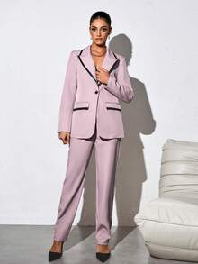 Conjuntos de trajes para mujer - Rosa - Ver 3