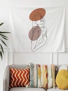 1pc Custom Tapestry Personalized Backdrop With Photo Image Logo, Customized Wall Hanging For Events Gift, Tapestry For Room Decor, Wall Art Decor, Gift For Her Multi-Functional, Ornamental Exquisite, Modern, Colorful, Contracted Custom, Personalized, Unique Ideal Gifts For Him Her, Boyfriend, Girlfriend, Dad, Mom, Family, Friends For Anniversaries, For Mother's Day, For Birthdays, For Children's Day Father's Days, For Housewarming Living Room, School, Dining Room, Valentine Day Decor,Slow Summer Living