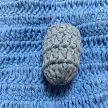 Recém-nascido Bebê Chapéu de Cachorro Azul Conjunto Curto Adereços de Fotografia Fantasia Foto Roupas de Malha Decorações de Chá de Bebê para Família Presentes Chá de Bebê Presente de Páscoa Coisas para Meninas/Meninos