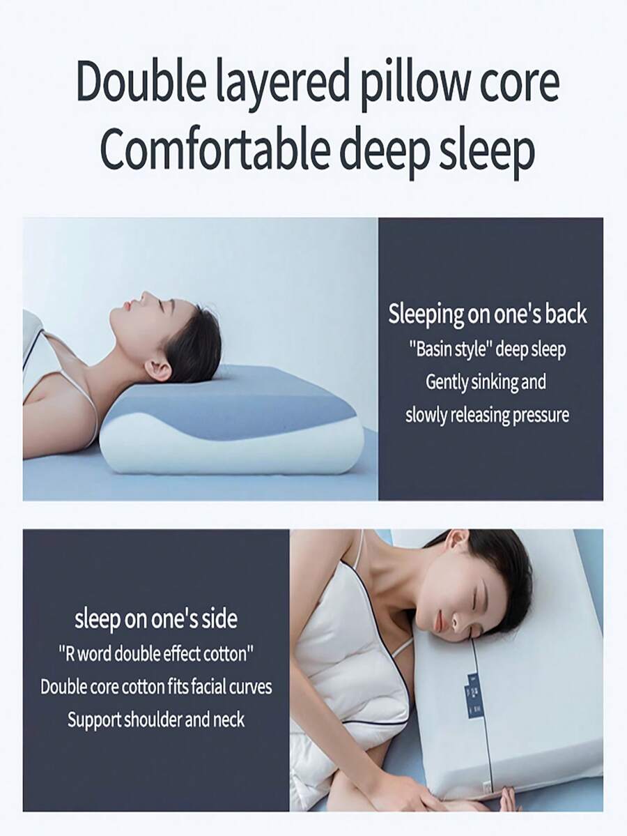 Memory Foam Pillow For Deep Sleep, Zero Pressure On Neck And Spine