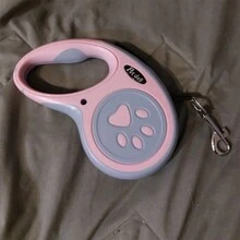 1 pieza Correa Retractil Perro Mascota Largo: 5metros Hasta 20 Kg, Correa retráctil para mascotas para perros para exteriores - Rosa - Ver 6
