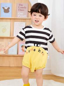 mini bala Bộ đồ tam giác cho bé trai mùa hè thấm mồ hôi nhanh khô cho trẻ em - màu đen - Xem 3