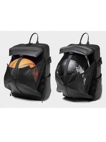 1pc Black Basketball Backpack, Large Capacity Casual Laptop Bag, Multi-Function Business Commuting Day Pack Hiking Fall Travel Christmas Winter Gifts Holiday Thanksgiving Gifts For Men Men Gifts Multi-Functional Outdoor Portable Fashionable Casual Man Computer Sports Bag Vacation Student Dad Gifts Boyfriend Gifts Goyard Funny Gifts Chest Bag For Men Side Bags For Men Satchel Bag Leather Bag Hobo Bag Hip Bag