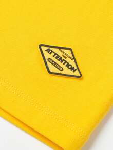 mini bala Camiseta de manga corta de verano con dibujo animado de sonrisa