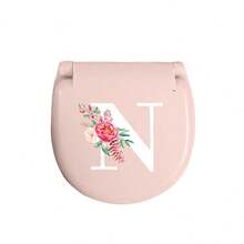 1入組裁縫工具箱，粉色花朵字母A-Z，初學者裁縫的絕佳禮物：1組便攜式小型裁縫套裝-可摺疊，DIY裁縫用品和配件，適用於旅行者和緊急衣服維修工具，迷你針盒便攜小針包裁縫工具組酒店用品 - 粉色 - 查看 18