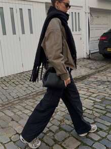 Women Suit Pants - màu đen - Xem 2