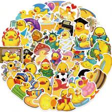 50pcs Cute Yellow Duck Stickers ,High Quality Vinyl Aesthetic Stickers Suitable For Scrapbooks, Journals, Laptops, Bumpers, Skateboards, Water Bottles, Computers, Cell Phones, Cars Stickers Can Bring A Lot Of Fun To Your Life, Perfect Gifts For Adults&Kids