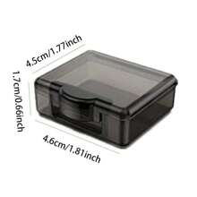 4pcs Mini Transparent Medicine Box, Portable Pill Organizer, Compact And Convenient, Suitable For Travel