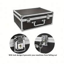 1pc Premium Portable Tattoo Kit Case - Spacious Storage, Durable Design, Convenient Carry Box For Tattoo Artists, Perfect For Permanent Makeup Transportation - Black - View 9