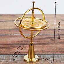 Self-Balancing Gyroscope Anti-Gravity Decompression  Colorful Finger Gyroscope Toy - Rose Red - View 3