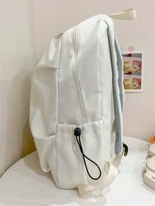 Casual Travel Backpack For College Students - White - View 5