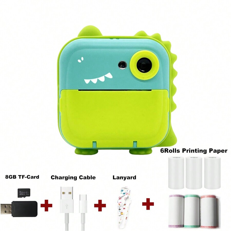 Instant Print Camera Inkless Sticker Printer For Gifts 20MP HD Digital