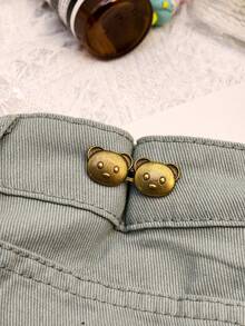 1入組/4入組可拆式卡扣，可愛熊形輪廓，輕鬆調整牛仔褲腰圍，無需縫製 - 彩色 - 查看 9