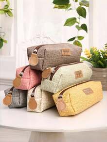 1pc Practical And Beautiful Pen Pouch For Storing Various Pencils, Pens, And Multicolored Pens - Multicolor - View 1