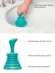 1pc Drain Blockage Tool For Sewer Pipeline, Sink And Toilet Plunger, Bathroom Sink Drain Filter