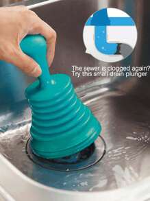 1pc Drain Blockage Tool For Sewer Pipeline, Sink And Toilet Plunger, Bathroom Sink Drain Filter