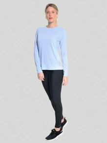 Women Sports Tees & Tanks - Baby Blue - View 4