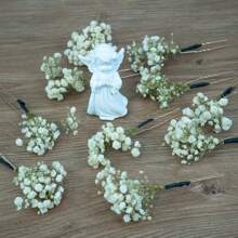 2-20pieces Baby's Breath Hair Pin, Gypsophila Hair Pin, Baby's Breath Bridal Hair Pin, Bridal Hair Accessories, Dried Flower Hair Pins