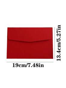 5pcs Wedding Invitation Cards, High-End Red Envelope, Love Letter - Set - View 7