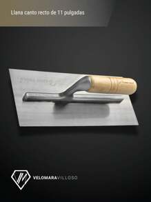 Llana Canto Derecho Mango De Madera 10 Remaches 11 Pulgadas Herramienta De Construcción