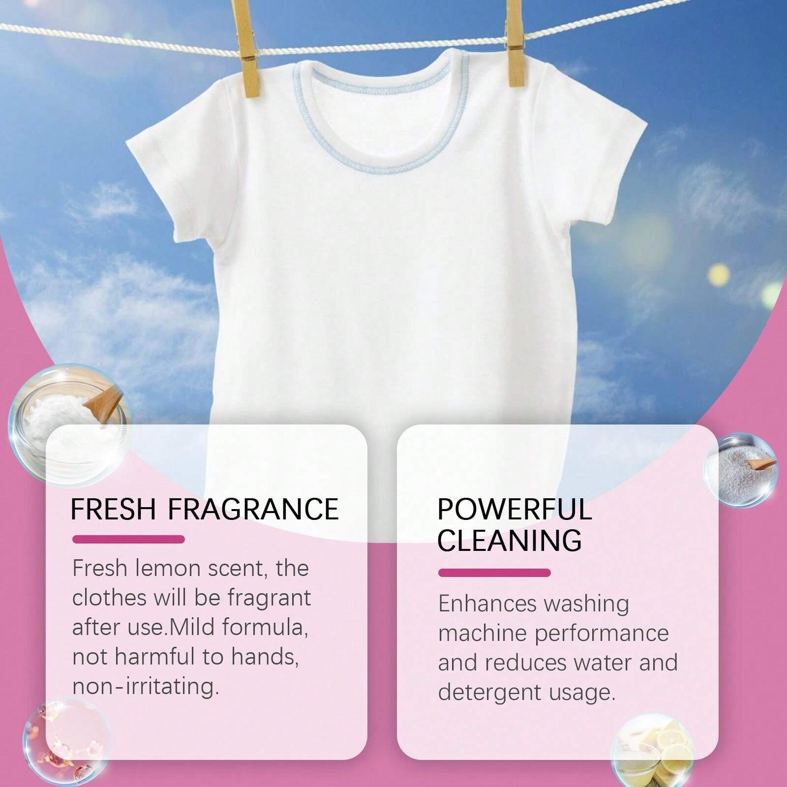 Enzyme Laundry Cleaning Sheet, Efficient Stain Removal For Sweat