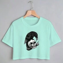 Women T-Shirts - 薄荷綠 - 查看 1