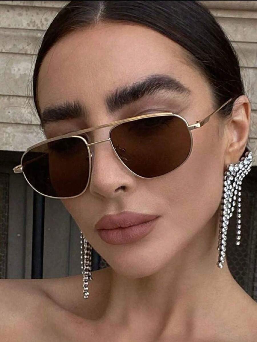 Women Sunglasses - 棕色 - 查看 1