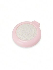 Soft Foldable Mirror Purse Brush - Baby Pink - View 3