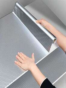 Aluminum Wallpaper Roll 5M Waterproof Sticker Kitchen Stove - 銀色 - 查看 2