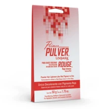Primer Pulver Rouge Polvo Decolorante Pulver Rouge Formulado Para Tonos Rojos Loquay 50g - Rojo - Ver 3