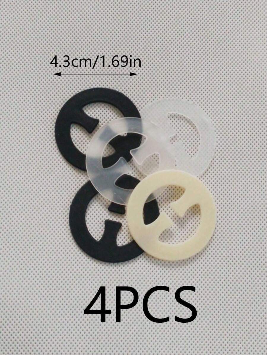 6 Stück Silikon Schulterpolster - Unsichtbare BH Träger Pads Rutschfest