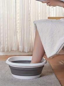 1入組，可折疊餐盤、洗臉盆、折疊桶、浴室收納盆、多功能折疊清洗盤，適用於露營、攜帶型水槽和家庭洗衣盆、水桶、水貯存器、腳浴槽、水果和蔬菜清洗盤、清潔用品、返校用品、旅行用品 - 多色 - 查看 10