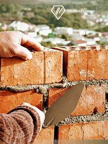 Cuchara Para Albañil Guadalajara 9 Pulgadas Mango Madera Herramienta De Construcción - Gris - Ver 2