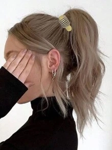 1 Stück/3 Stück FRDTLUTHW Strass kleine Haarklemmen für hohen Pferdeschwanz, glänzende Haarklammern für Frauen mit dickem langem Haar (3 Farben, 3er Pack)