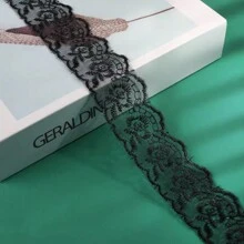 Encaje bordado con flores de 10 yardas de largo para hacer bouquets, cajas de regalo y accesorios para la ropa de niños, juguetes, muñecas, ropa de mascotas y otros accesorios - Multicolor - Ver 19