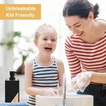 1pc Hộp đựng xà phòng vuông hiện đại màu đen có trang trí bằng tre, dùng cho xà phòng rửa tay phòng tắm và xà phòng rửa chén nhà bếp, bình đựng chất lỏng trang trí phòng tắm gia đình mùa hè - màu đen - Xem 6