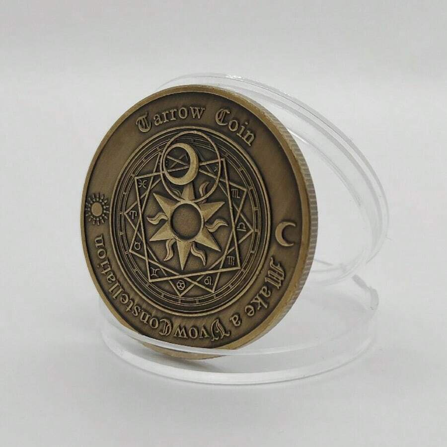 YES NO Letter Challenge Coins Lucky Divination Wish Coin Decision Maker Flipping Coin Commemorative Coin Party Favors Souvenir Gifts