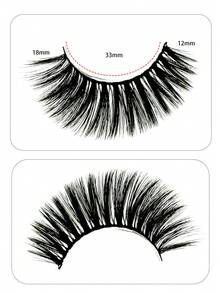 10 pares de pestañas postizas naturales, densas y esponjosas, de peso ligero, suaves, no irritantes, encantador maquillaje de ojos, reutilizables, aptas para uso diario y de tránsito, fácil de aplicar - Pestañas Ojos de Gato - Ver 3