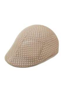 1pc Unisex Mesh Beret Hat, Outdoor Spring/Summer/Autumn Sun Protection Breathable Bucket Hat With Hollow-Out Design, Solid Color - Beret Mesh Hat - View 5
