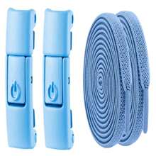 2 Stücke elastische Schuhbänder ohne Binden mit 2 Metallschnallen, Schuhzubehör zum Schnelle anbringen, Schnürsenkel ohne Binden, unisex